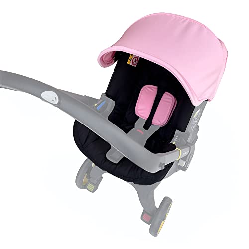 Changing Washing Kit, Canopy Sunshade (Pink Black)