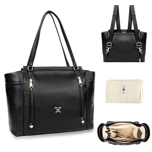 miss fong Diaper Bag Tote (Black)