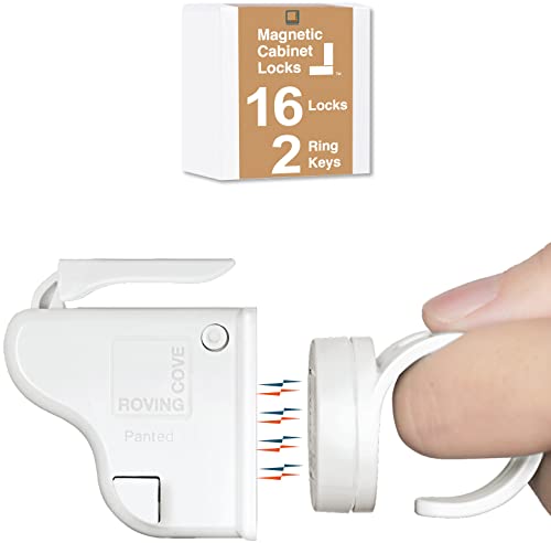 RovingCove Ergonomic Magnetic Cabinet Baby Locks