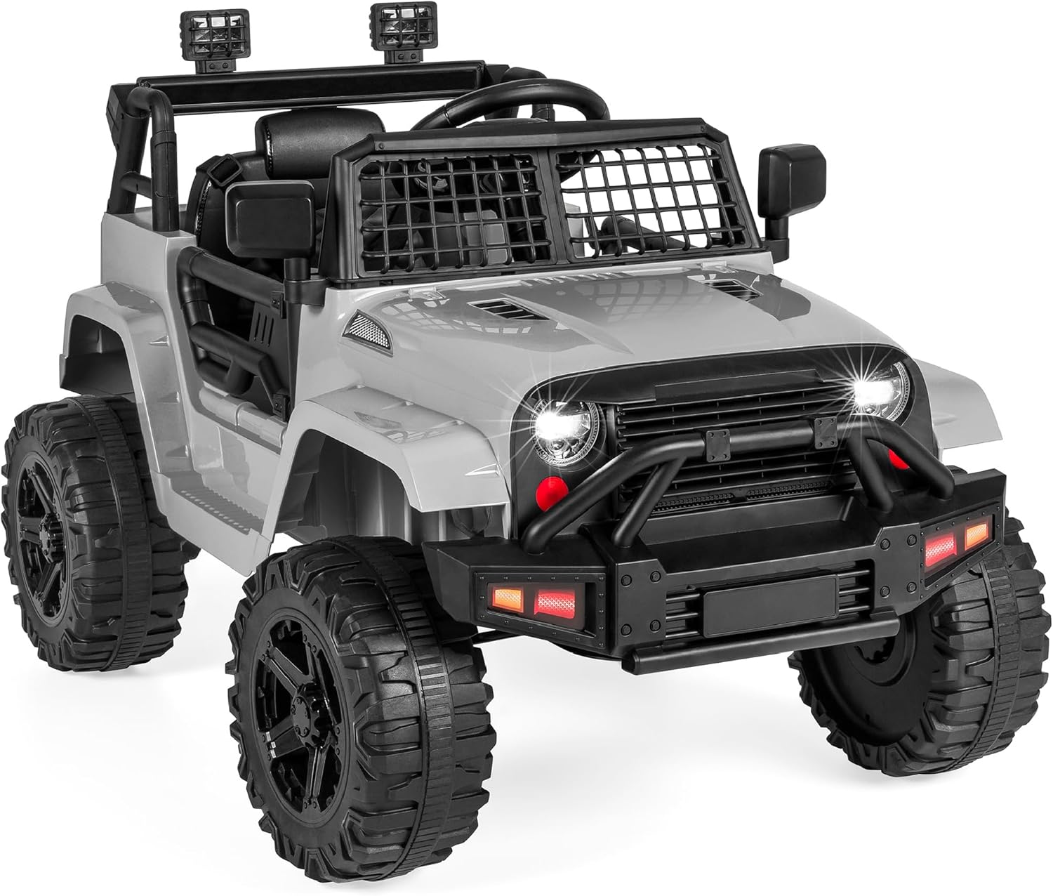 Best Choice Products 12V Kids Ride On Truck (Gray)
