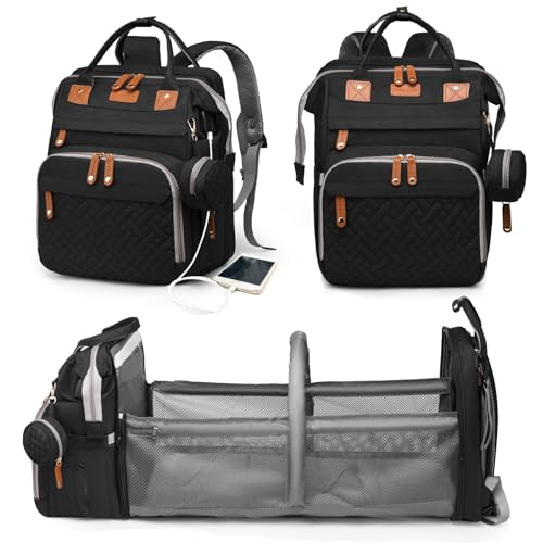 Astro alan Diaper Bag Backpack (Black)