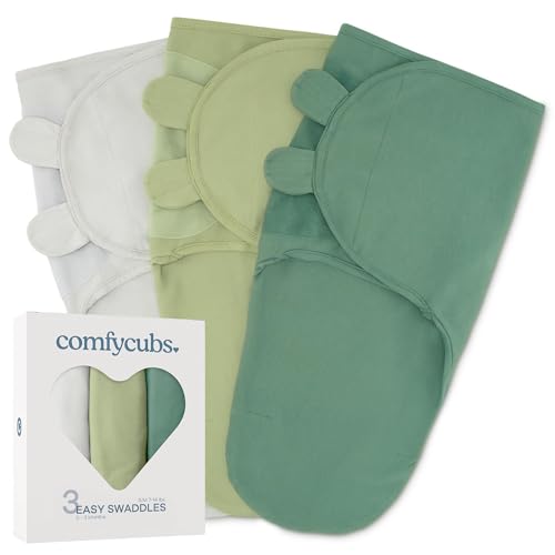 Comfy Cubs Easy Swaddle Blanket (3 Pack)