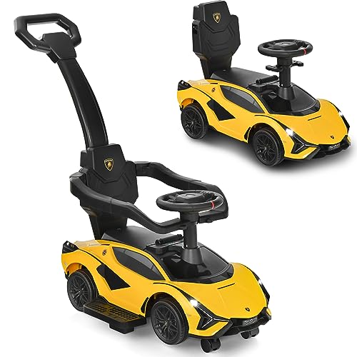INFANS 3 in 1 Ride on Push Car (Yellow)