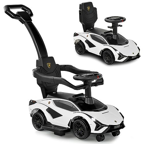 INFANS 3 in 1 Ride on Push Car (White)
