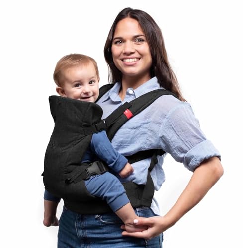 YOU+ME 4-in-1 Baby Carrier Newborn to Toddler (Black)