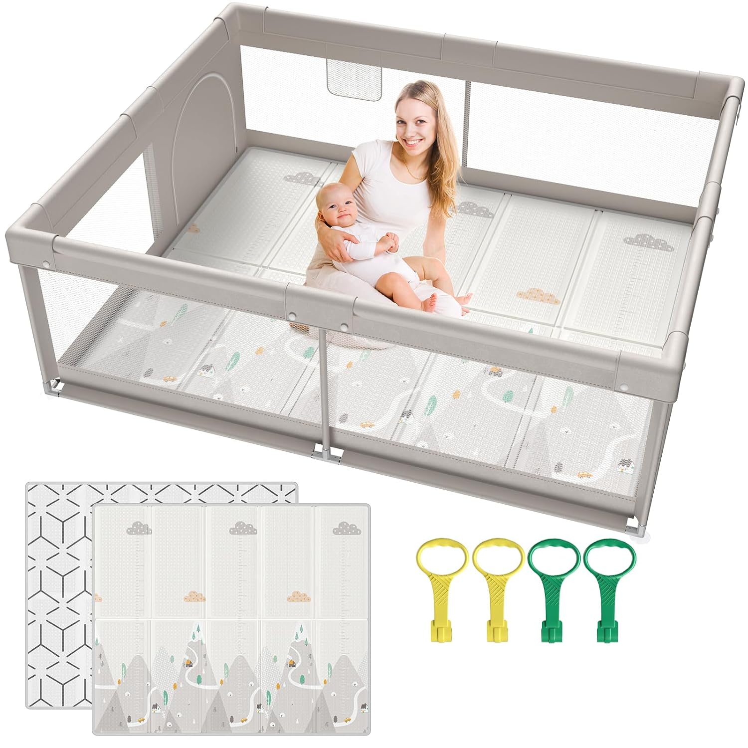 ZEEBABA 71x59in Playpen