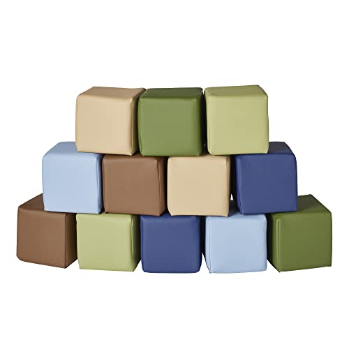 ECR4Kids SoftZone Patchwork Toddler Building Blocks (Assorted)
