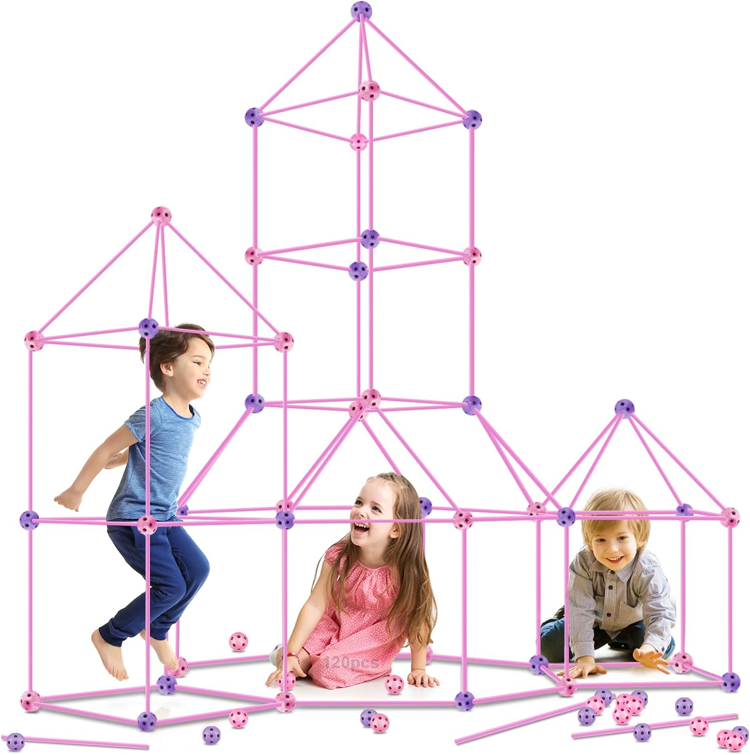 Obuby Kids Fort Building Kit 120pcs