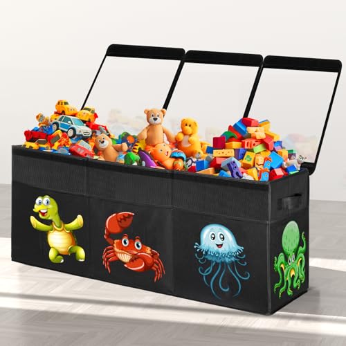 YOHOOLYO Extra Large Toy Box (Black)