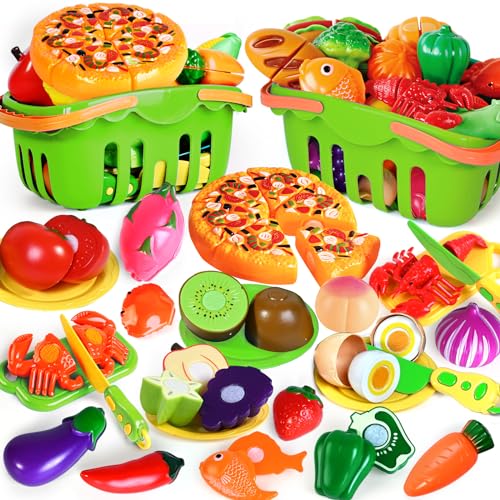 100 PCS Cutting Play Food