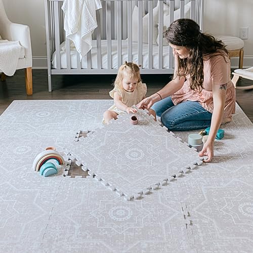 Baby Play Mat for Floor - Layla (4x6ft) - Premium EVA Foam Play Mat for Babies & Toddlers
