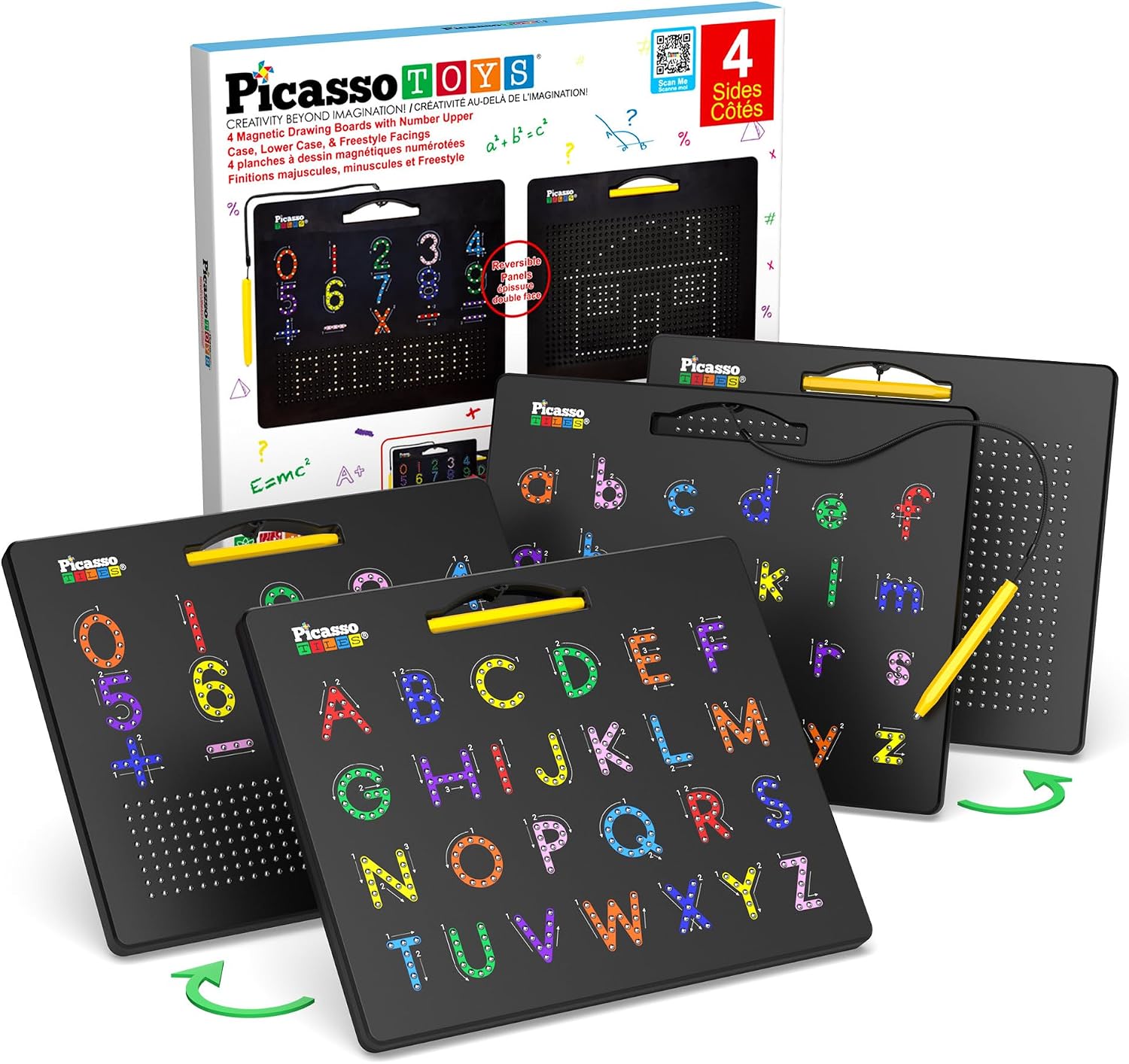 PicassoTiles 2PK Magnetic Drawing Board