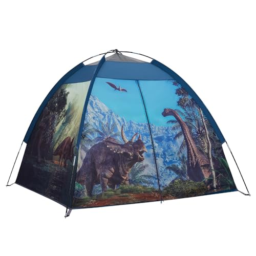 Dinosaur Kids Play Tent-61x61x45Realistic Dinosaur Kids Tent Indoor & Outdoor, Pop Up Play House for Kid, Boys & Girls Age 3-12