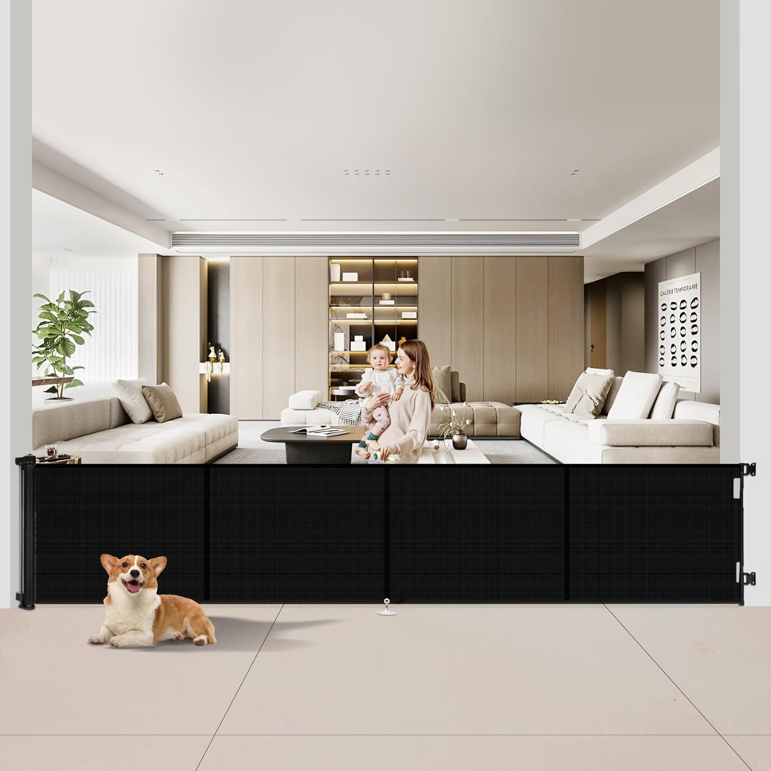 Miumoon 200 inch Retractable Gate