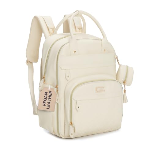 BabbleRoo Leather Diaper Bag Backpack