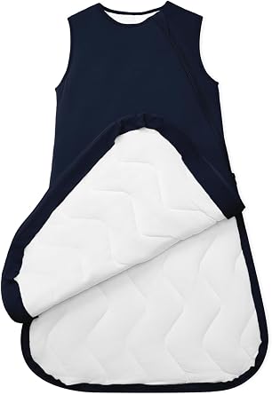Quilted Supersoft Sleep Sack, 2.5 TOG Premium Bamboo Viscose Warm Baby Sleeping Bag, Thick Babies Wearable Blanket