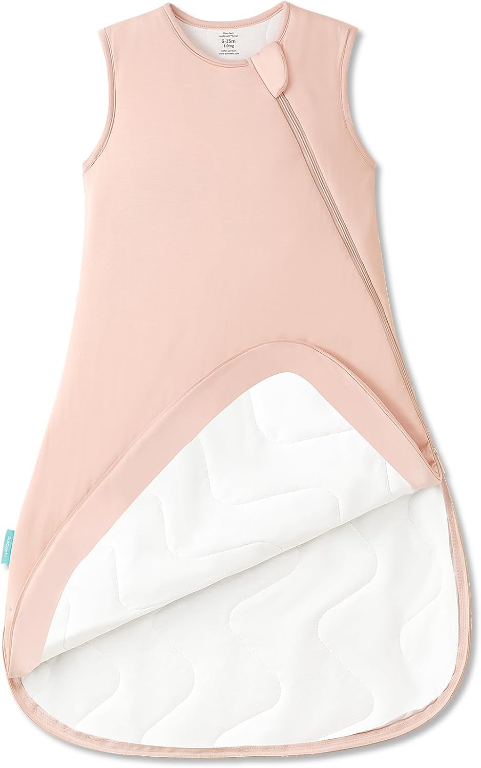 PurComfy Supersoft Sleep Sack 1.0 TOG, Premium Bamboo Viscose Baby Sleeping Bag 2-Way Zipper Sleep Sack Baby Wearable Blanket