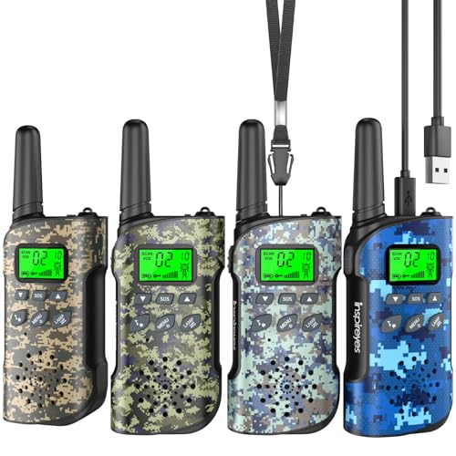 Inspireyes Walkie Talkies (4-Pack Premium)