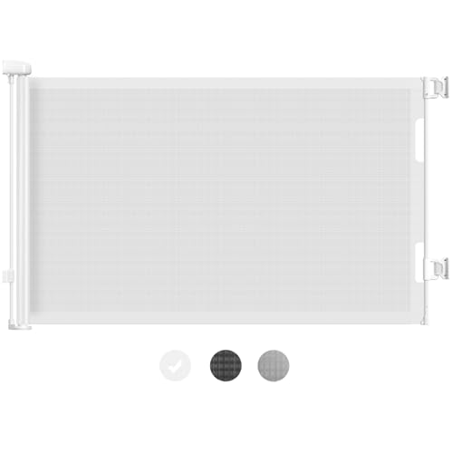 HAMOPY 71" Retractable Gate (White)