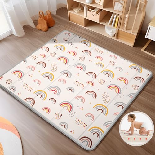 PIGLOG Foldable Baby Play Mat (Rainbow)