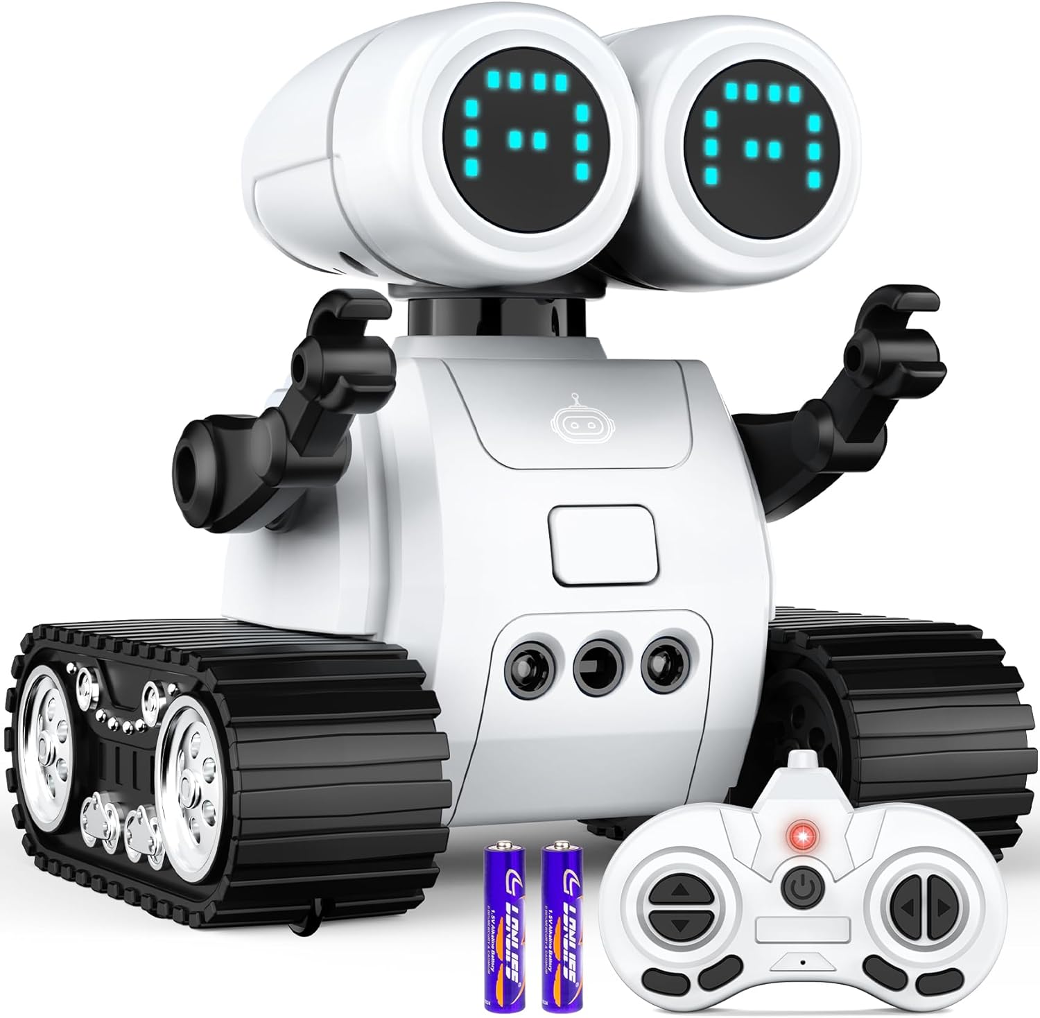 Hamourd Robot Toys for 3 Years Old Boys Girls- Robots with Walkie-Talkie Function, Gesture Sensing, Flexible Head & Arms, Programming Motion, Dance Moves, Music, and Shining LED Eyes, Kids Toys Gifts