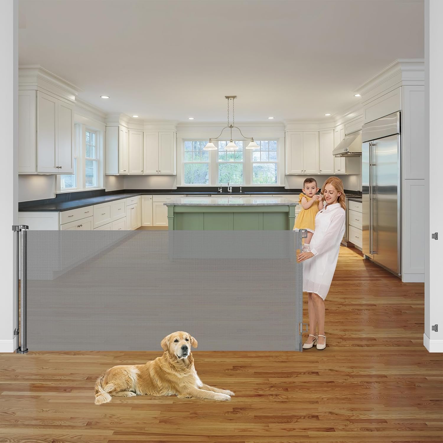 KISKIZ 42" x 76" Retractable Gate