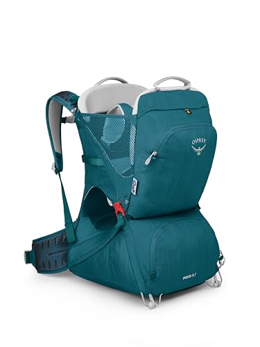 Osprey Poco SLT Lightweight Child Carrier Backpack - Slimmed-Down Hiking Carrier for Toddlers with Safety Harness, Sunshade, and Ventilated Backpanel - Lightweight Travel-Friendly Option