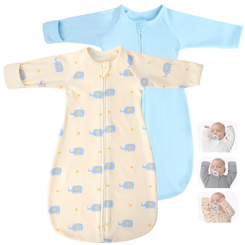 2 Pack Transitional Swaddle Sack with Arms Up