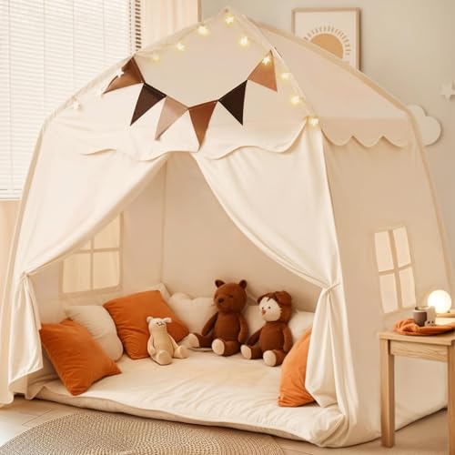 little dove Extra Large Kids Play Tent (Cream)