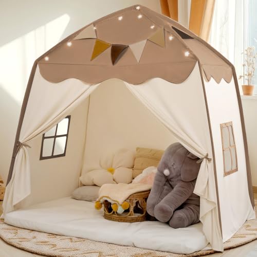 little dove Extra Large Kids Play Tent (Brown)