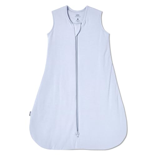 HALO SleepSack SuperSoft Wearable Blanket, Viscose Made From Bamboo, Sleeping Bag for Babies, 1.5 TOG, 6  12 Months, Medium, Blue Fog