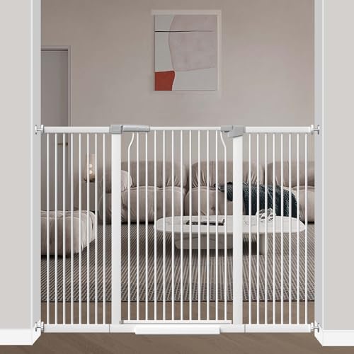 40.5" Extra Tall Baby Gate (White, Premium)