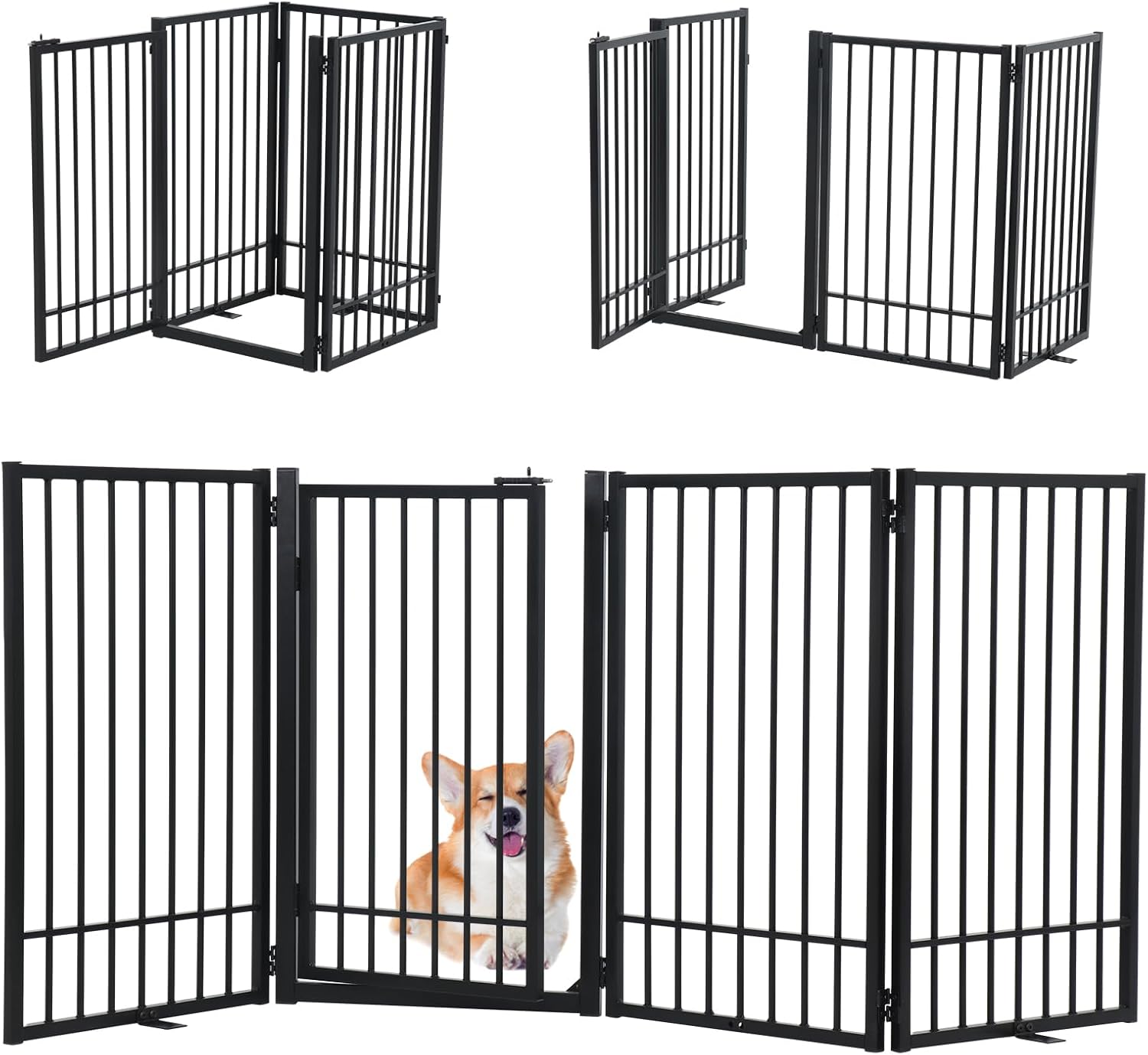 SMONTER Free Standing Dog Gate