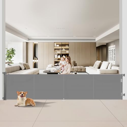 Upgrade 200 inch Retractable Baby Gates