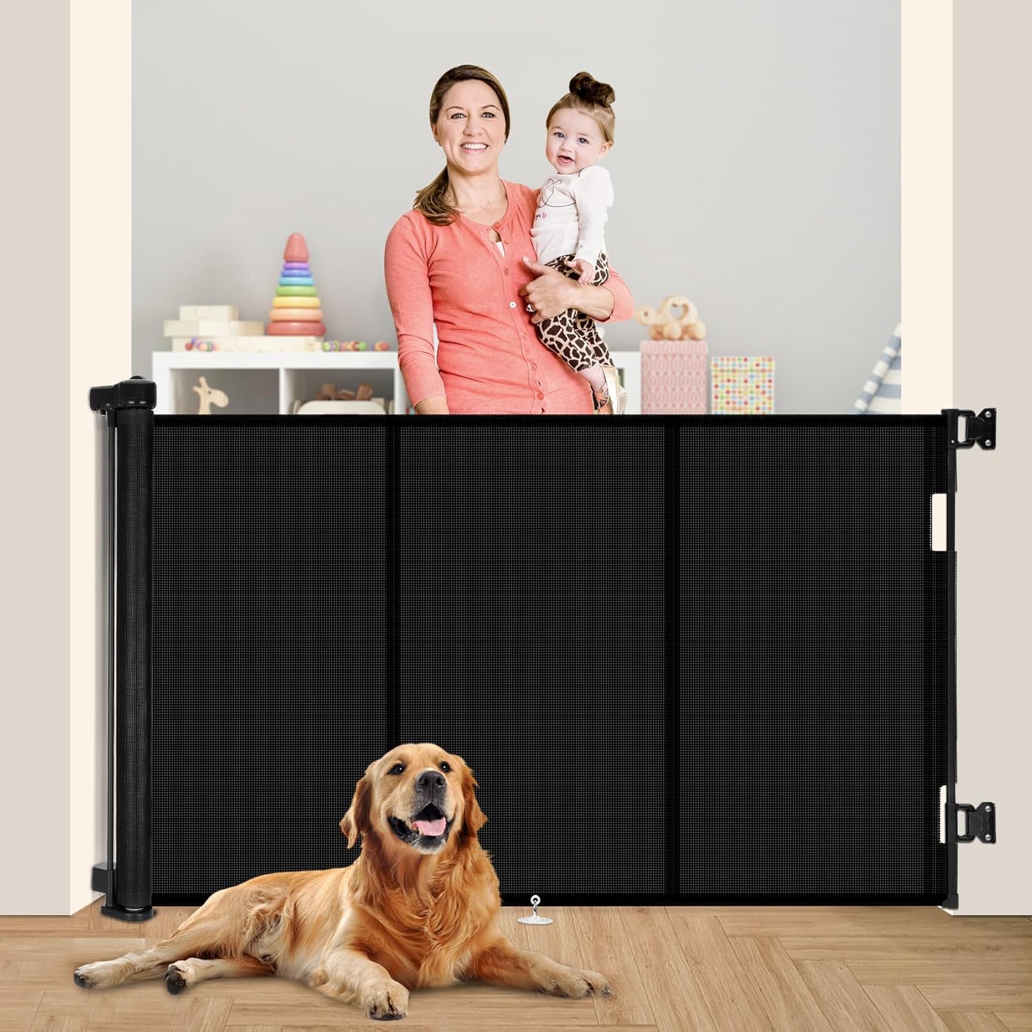 71 inch Retractable Baby Gates (Miumoon)