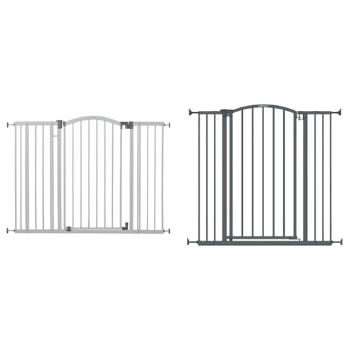 Summer Infant Extra Wide & Tall Safety Pet & Baby Gate, 29.5"-53" Wide & 36' Tall, Gray