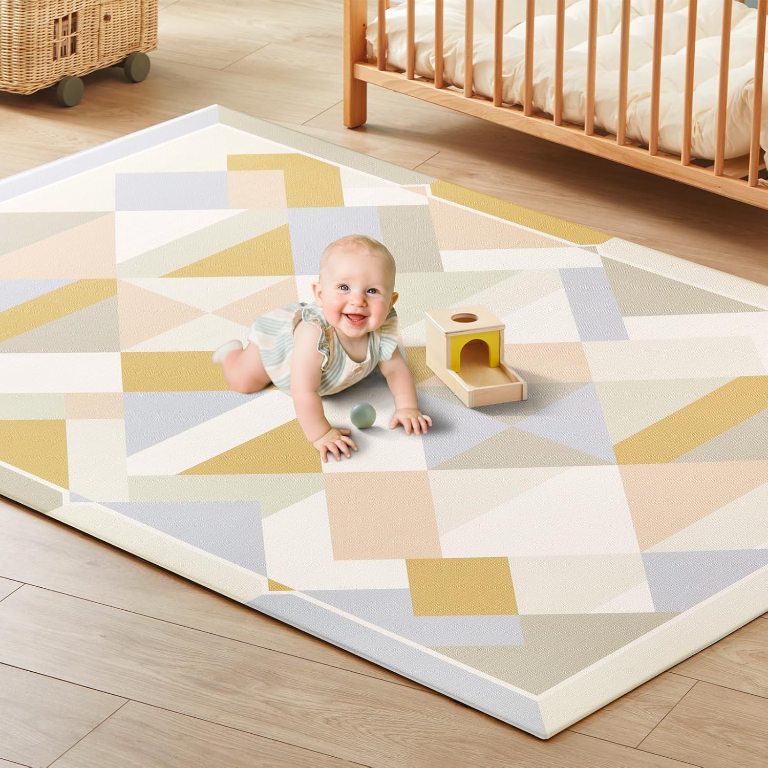 Tiny Land Baby Play Mat - Modern Zoo Oasis