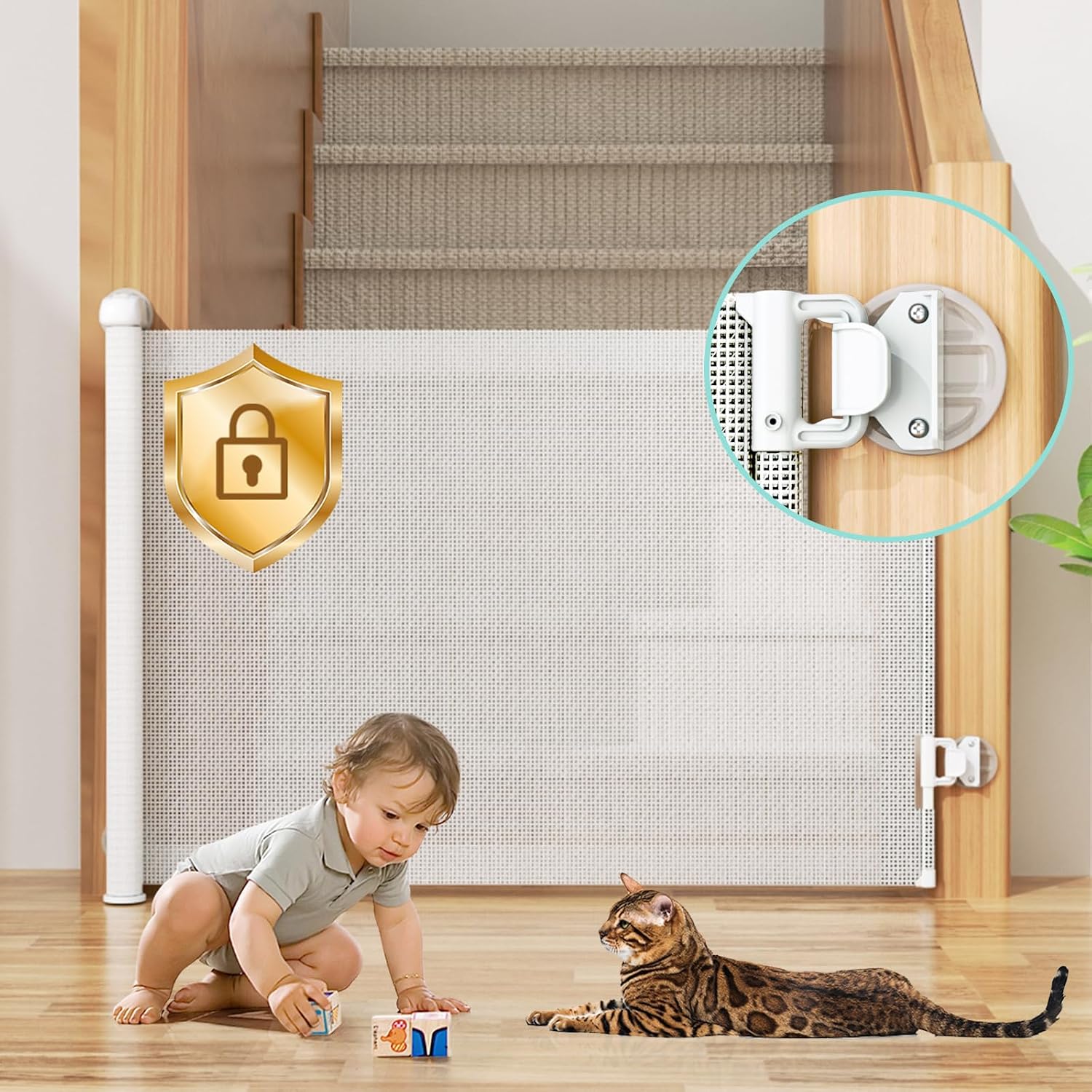 MOMYMUST 33"×55" Retractable Gate