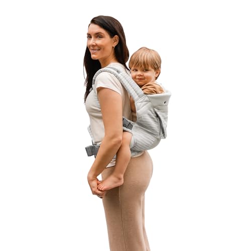 LILLEbaby 3-in-1 Ergonomic CarryOn Airflow Toddler Carrier with Lumbar Support & Breathable Mesh Lining (25-60 lbs), Supportive & Comfortable, Multi-Position Carrying for Hiking & Travel (Marble)