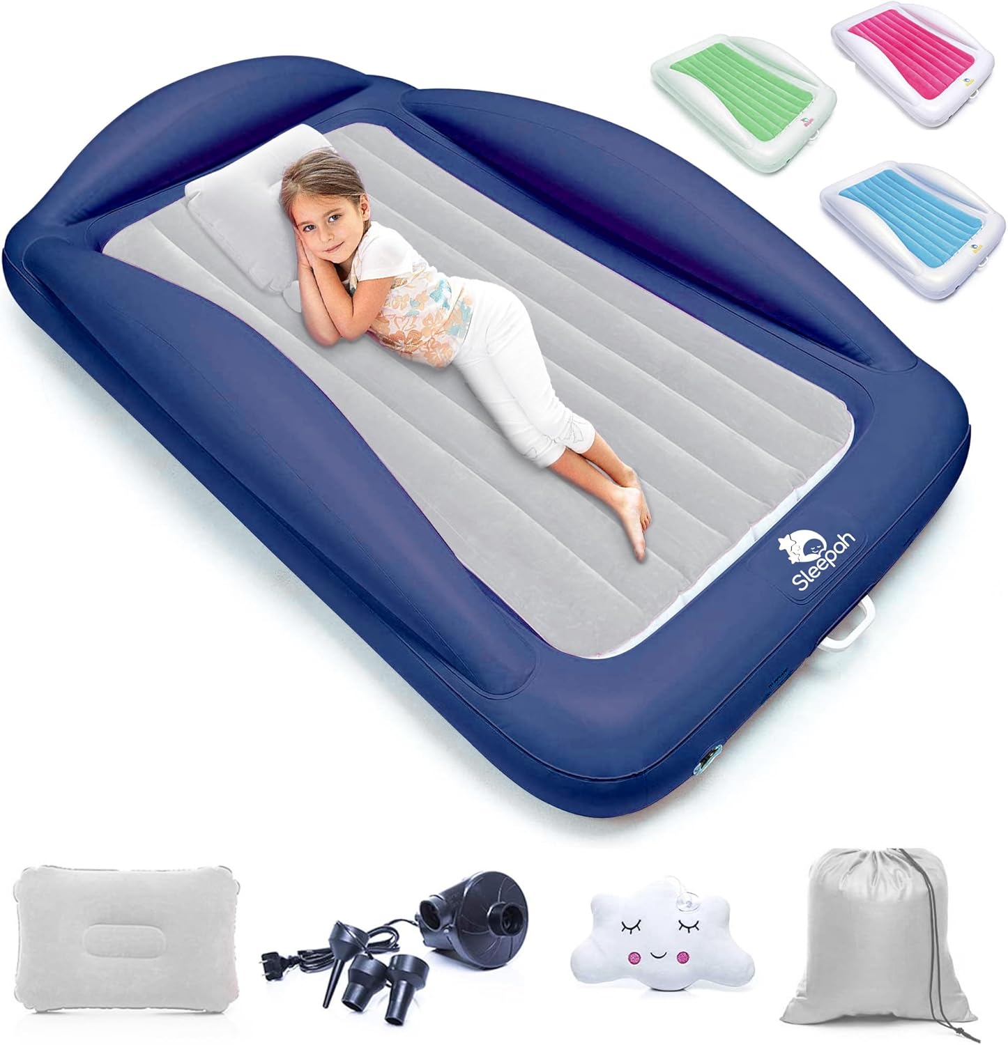 Sleepah Inflatable Toddler Travel Bed (Coral)