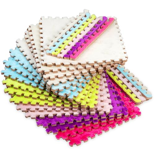 CARPETBOX 16 Piece Puzzle Mat (Multi-Color)