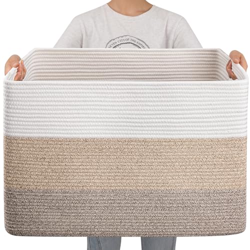 OIAHOMY 108L Super Large Blanket Basket