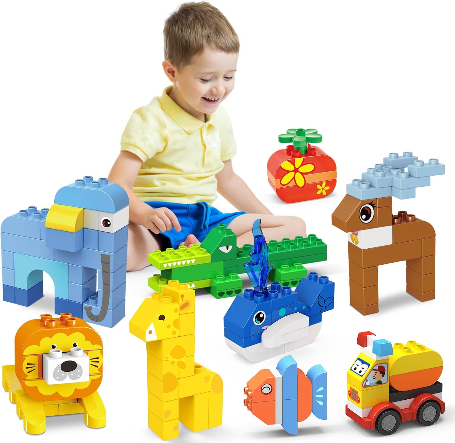 YY LANDTOYS 205 PCS Animal Blocks