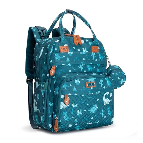 BabbleRoo Diaper Bag Backpack (Dino)