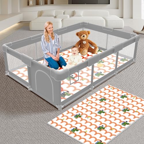 Poudee Baby Playpen with Mat