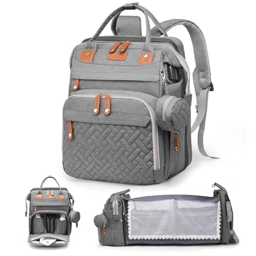 CESAILT Diaper Bag Backpack (Gray)