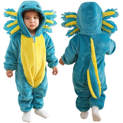 DarkCom Axolotl Hooded Romper