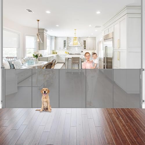 Reinforced 42" Extra Tall x 96" Retractable Pet Gate