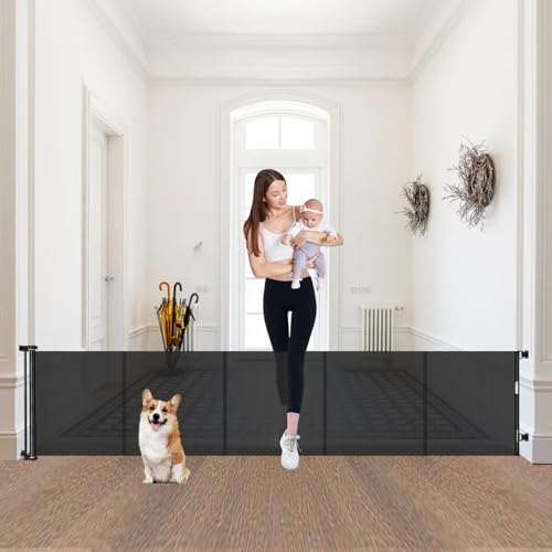 Bingguz 24" Retractable Extra Wide Gate (Black)
