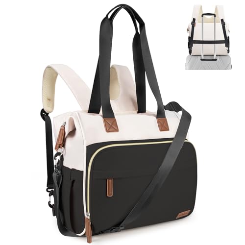 Diaper Bag Backpack, Mommy Travel Diaper Bag Tote with Shoulder Strap, Hospital Bag, Weekender Baby Bag for Mom